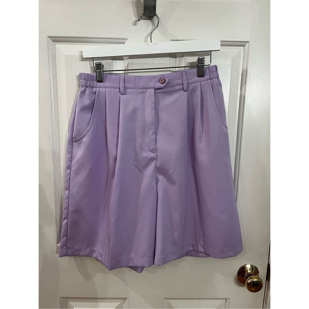 Coral Bay Golf Vintage Lavender Bermuda Shorts sz 12 EUC